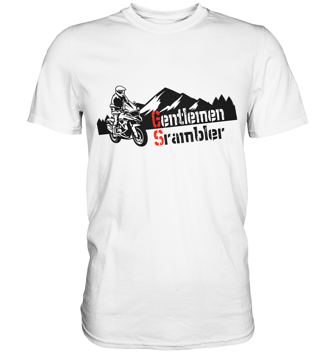 Gentlemen Scrambler - Abenteuer Biker - Premium Shirt