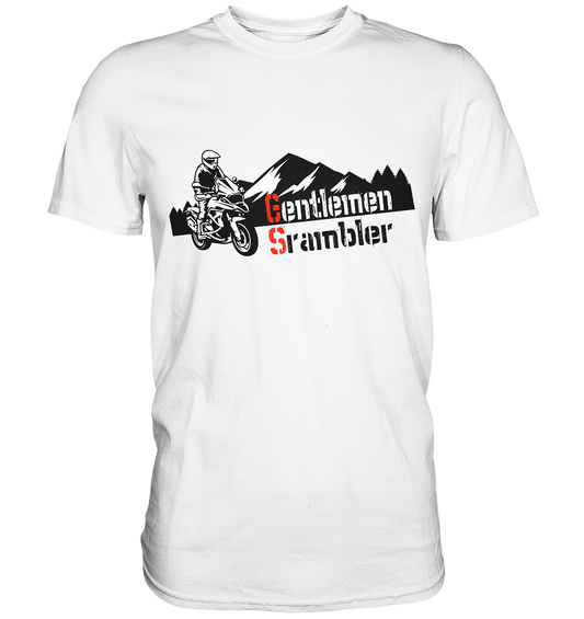 Gentlemen Scrambler - Abenteuer Biker - Premium Shirt