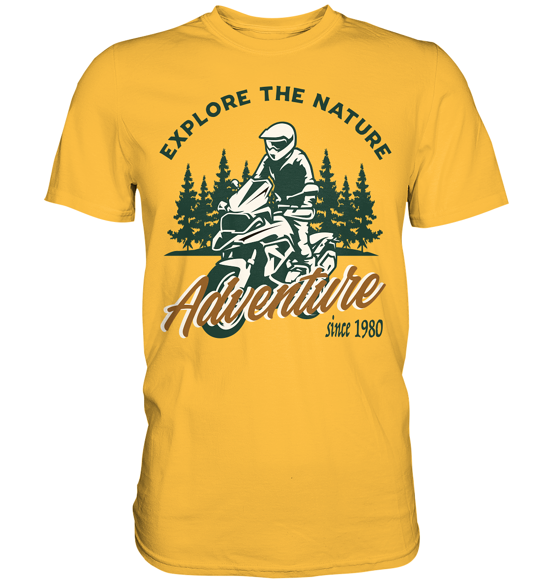 Explore the Nature - Adventure Bike 1980 - Premium Shirt