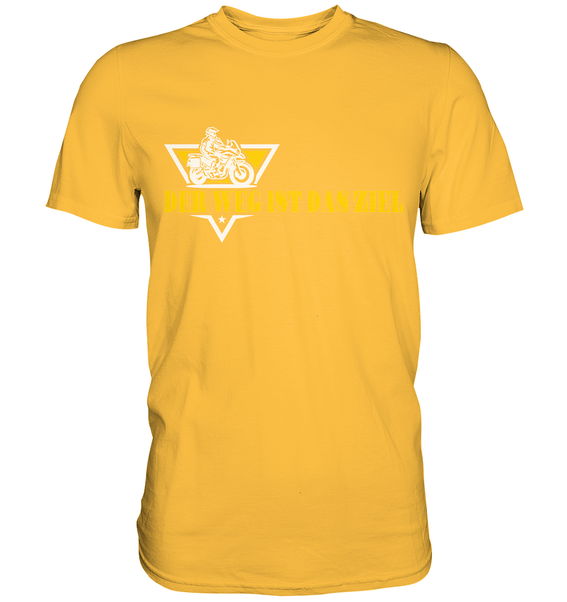 Der Weg ist das Ziel - Spruch für Biker - Premium Shirt