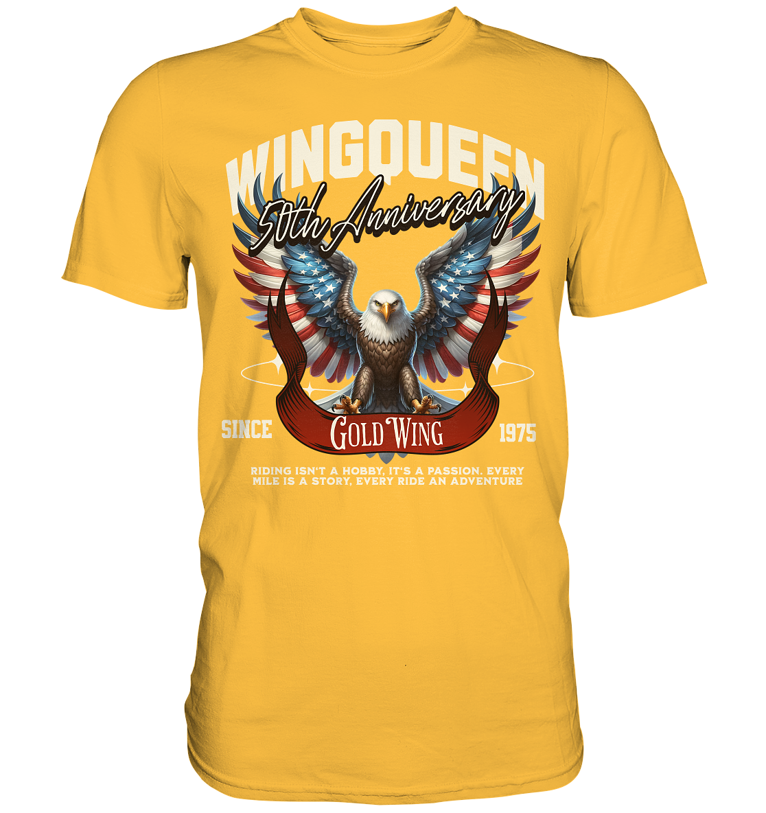 Goldwing Wing Queen 50 Jubiläum 1975 - Premium Shirt