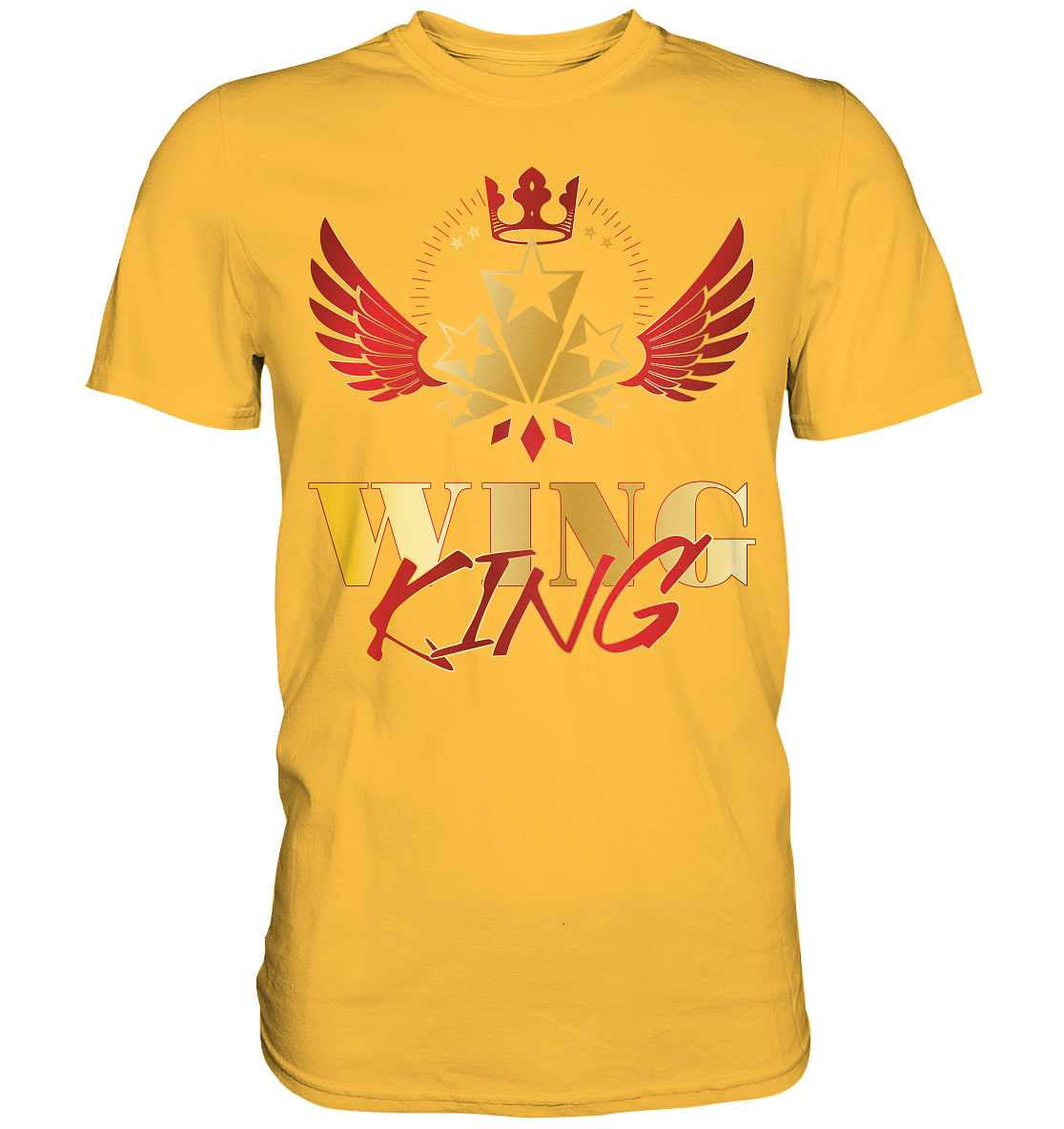 Goldwing - Wing King rot/gold - Premium Shirt