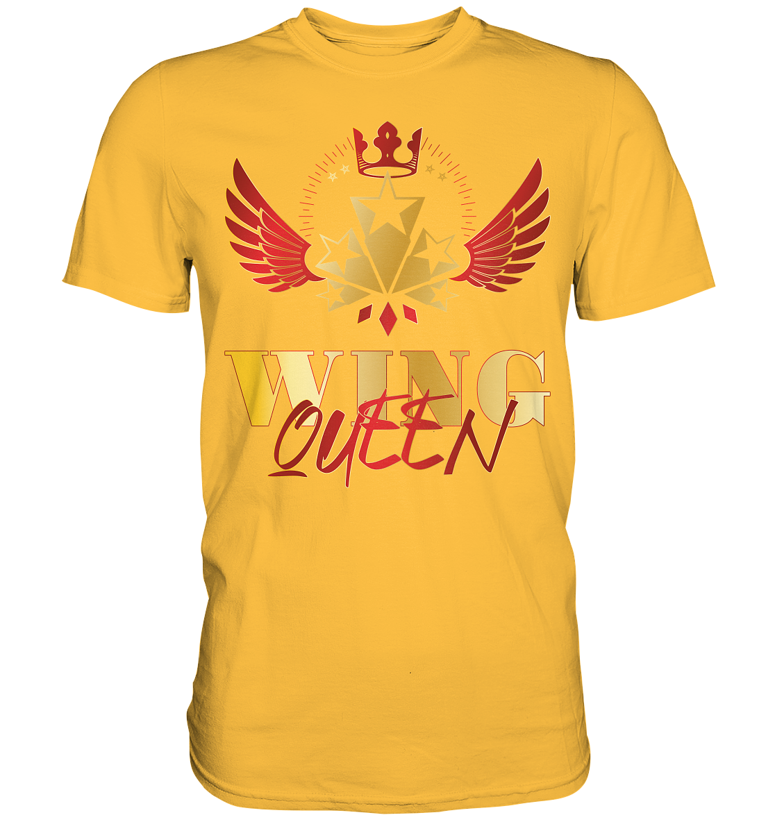 Goldwing - Wing Queen rot/gold - Premium Shirt