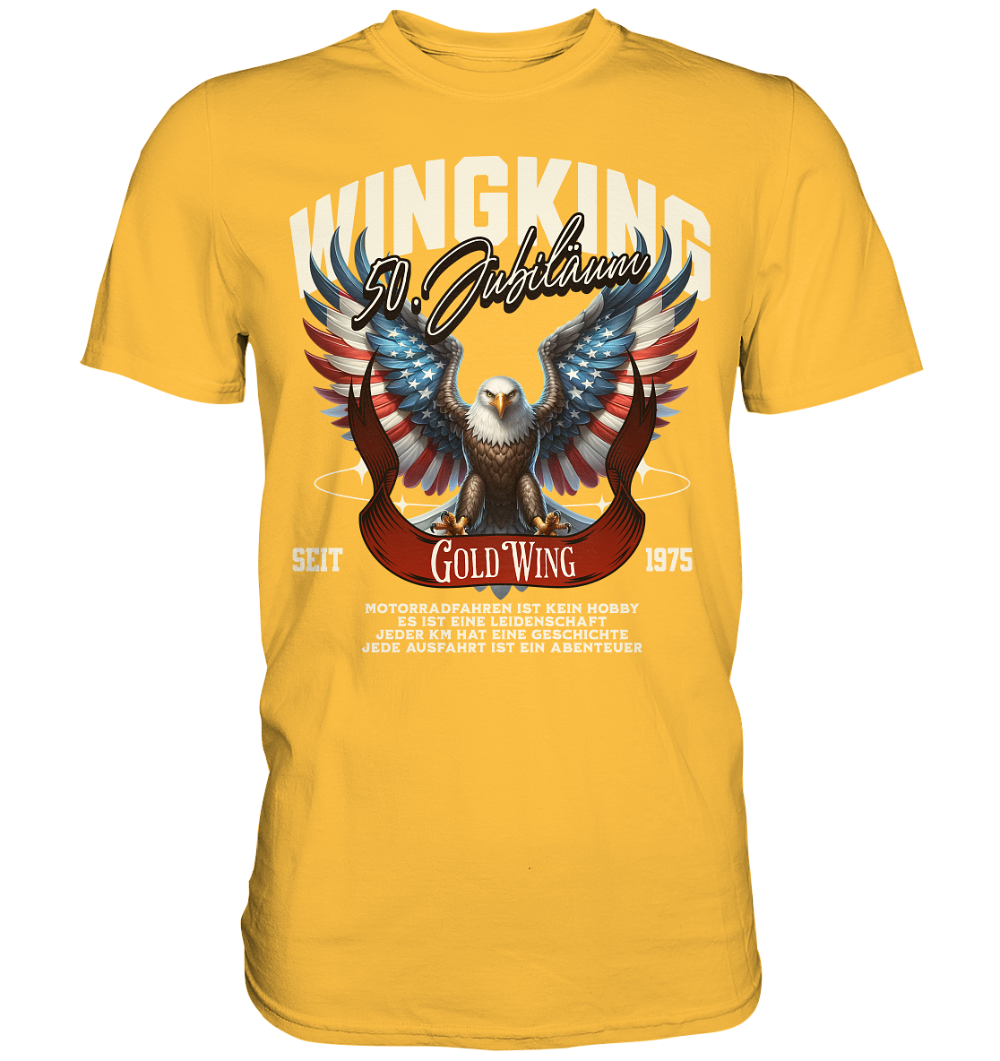 Goldwing Wing King 50 Jubiläum 1975 - Premium Shirt