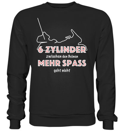 Goldwinger Spruch - 6 Zylinder - Premium Sweatshirt