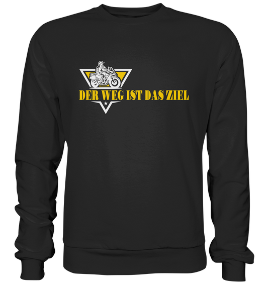 Der Weg ist das Ziel - Spruch für Biker - Premium Sweatshirt