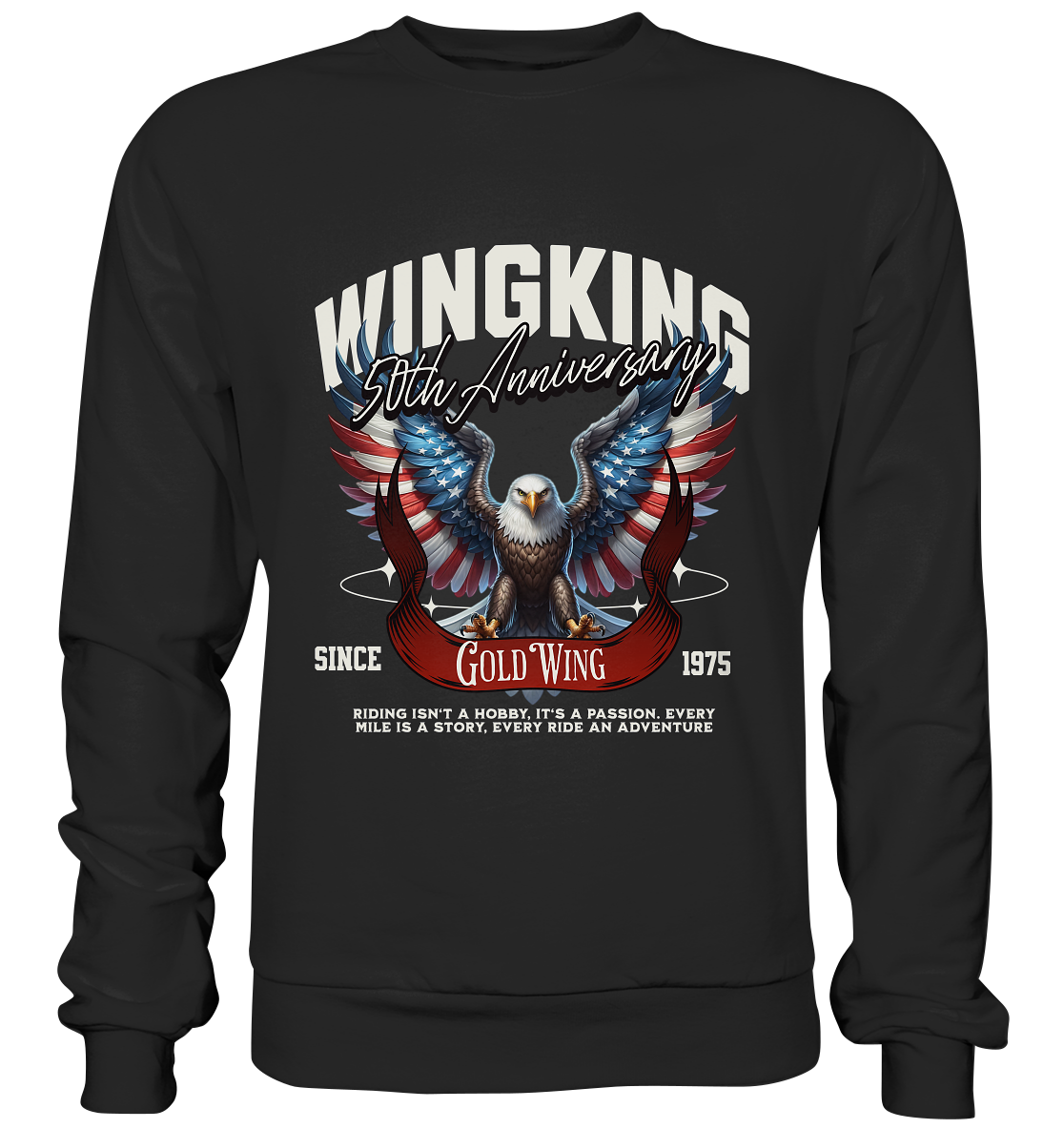Goldwing Wing King 50 Jubiläum 1975 - Premium Sweatshirt