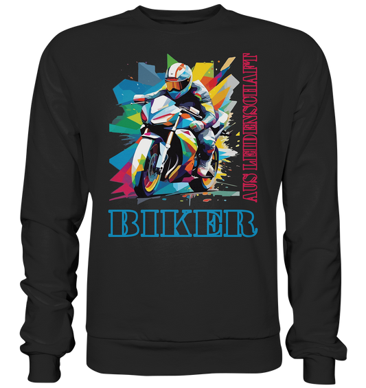 Biker aus Leidenschaft - Abstrakt  - Premium Sweatshirt