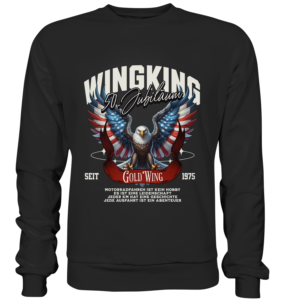 Goldwing Wing King 50 Jubiläum 1975 - Premium Sweatshirt