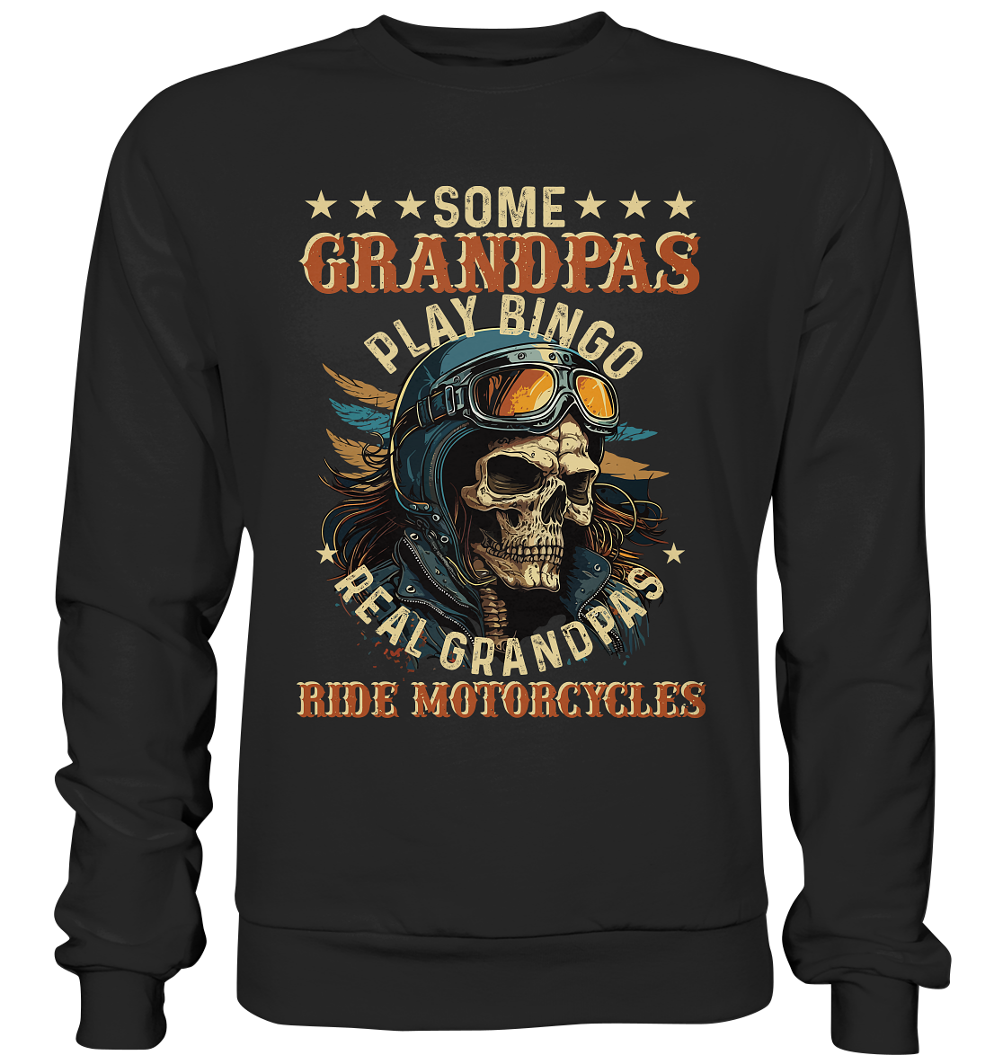 Echte Opas fahren Motorrad - Premium Sweatshirt