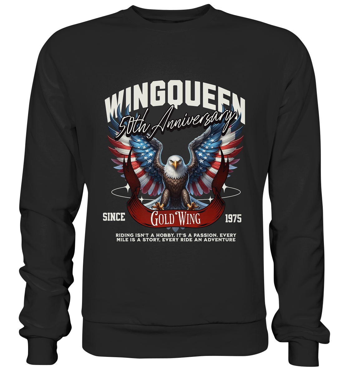 Goldwing Wing Queen 50 Jubiläum 1975 - Premium Sweatshirt