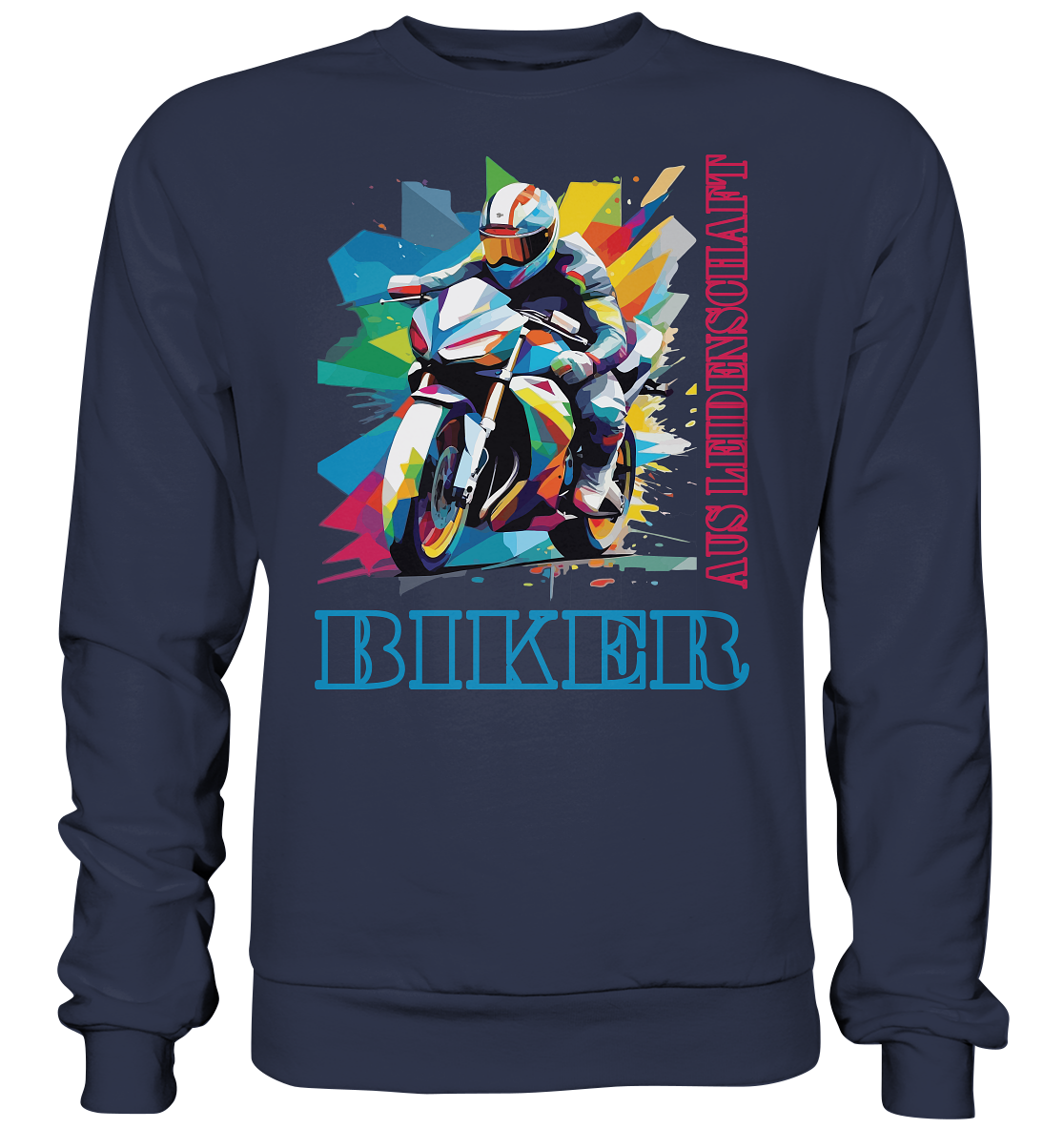 Biker aus Leidenschaft - Abstrakt  - Premium Sweatshirt