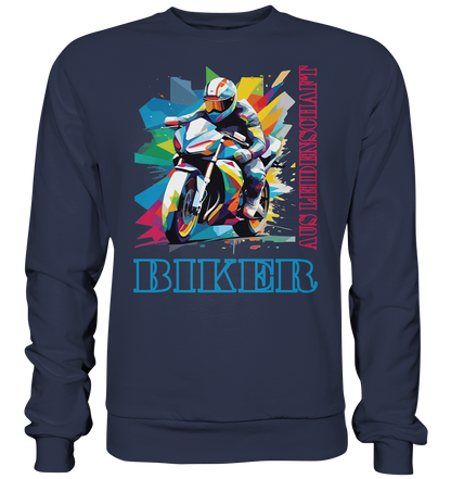 Biker aus Leidenschaft - Abstrakt  - Premium Sweatshirt