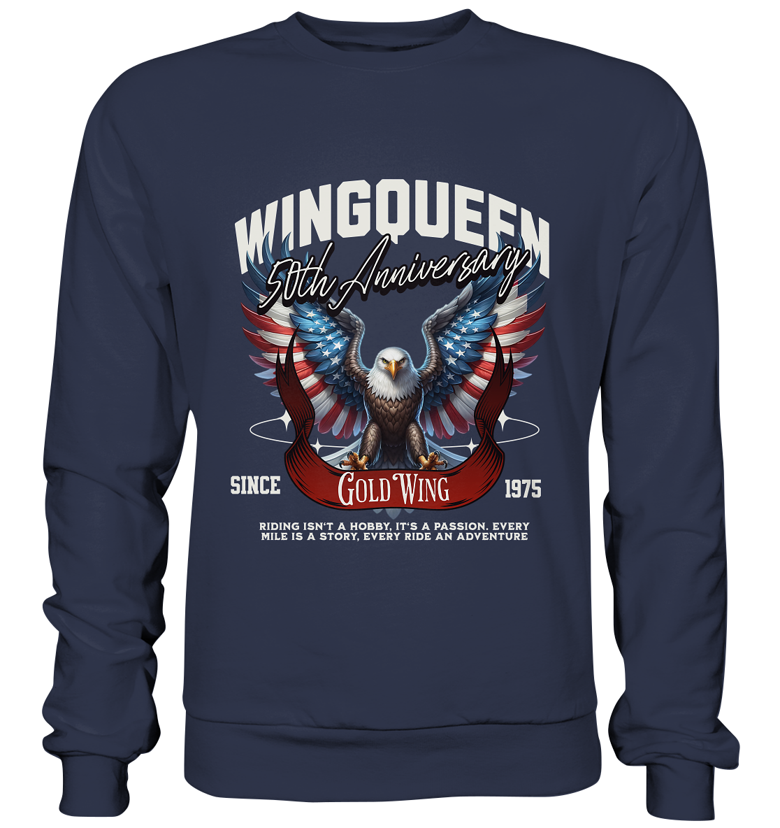 Goldwing Wing Queen 50 Jubiläum 1975 - Premium Sweatshirt