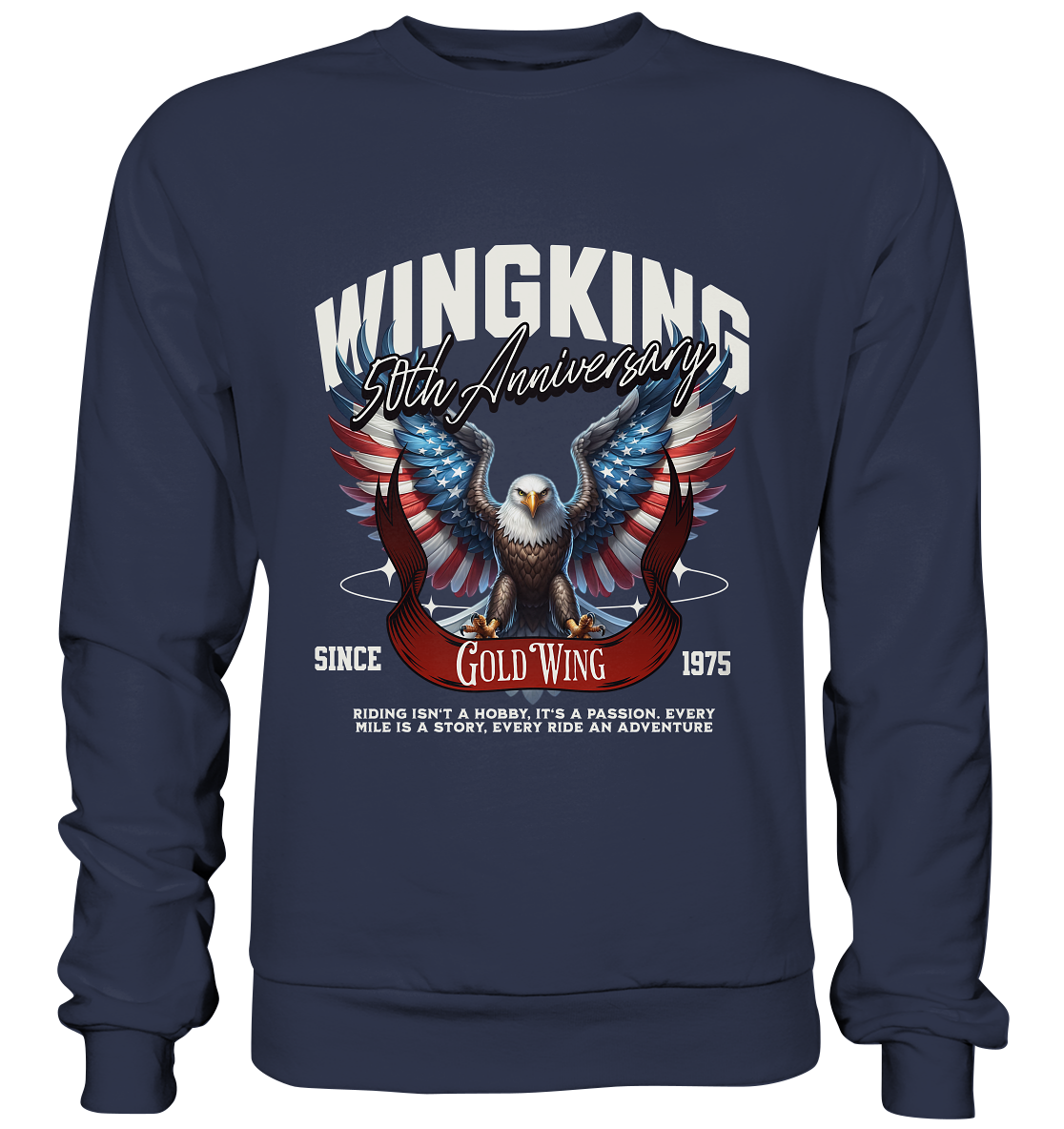 Goldwing Wing King 50 Jubiläum 1975 - Premium Sweatshirt
