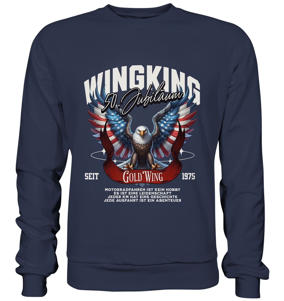Goldwing Wing King 50 Jubiläum 1975 - Premium Sweatshirt