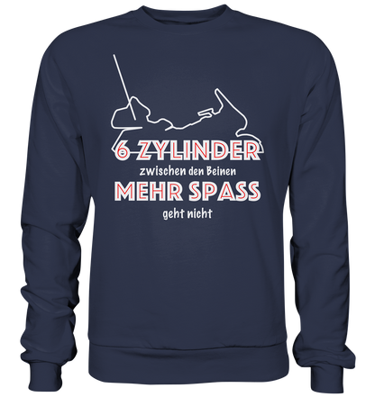 Goldwinger Spruch - 6 Zylinder - Premium Sweatshirt