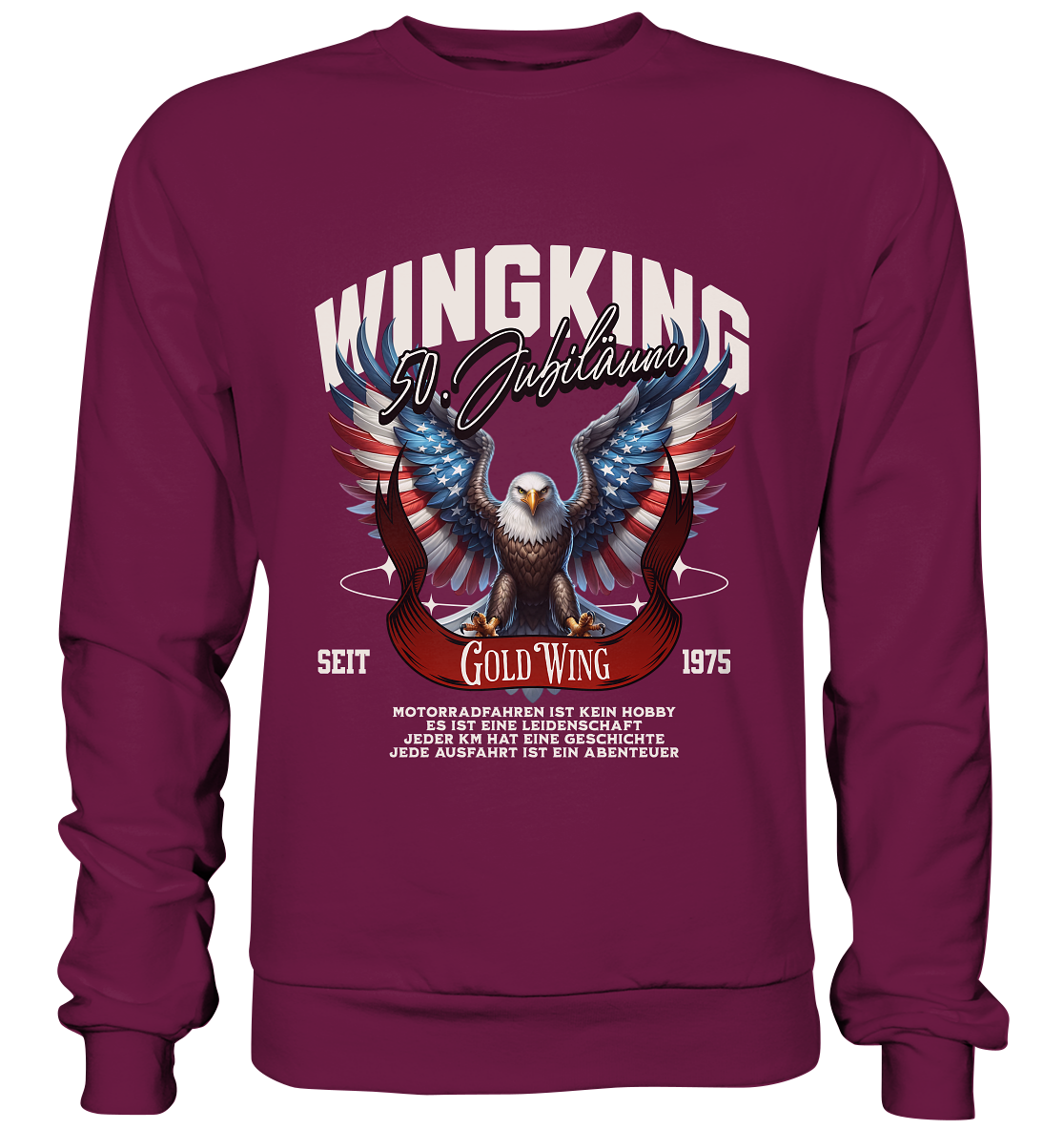 Goldwing Wing King 50 Jubiläum 1975 - Premium Sweatshirt