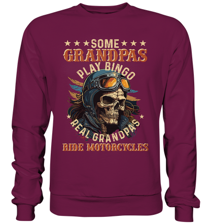 Echte Opas fahren Motorrad - Premium Sweatshirt