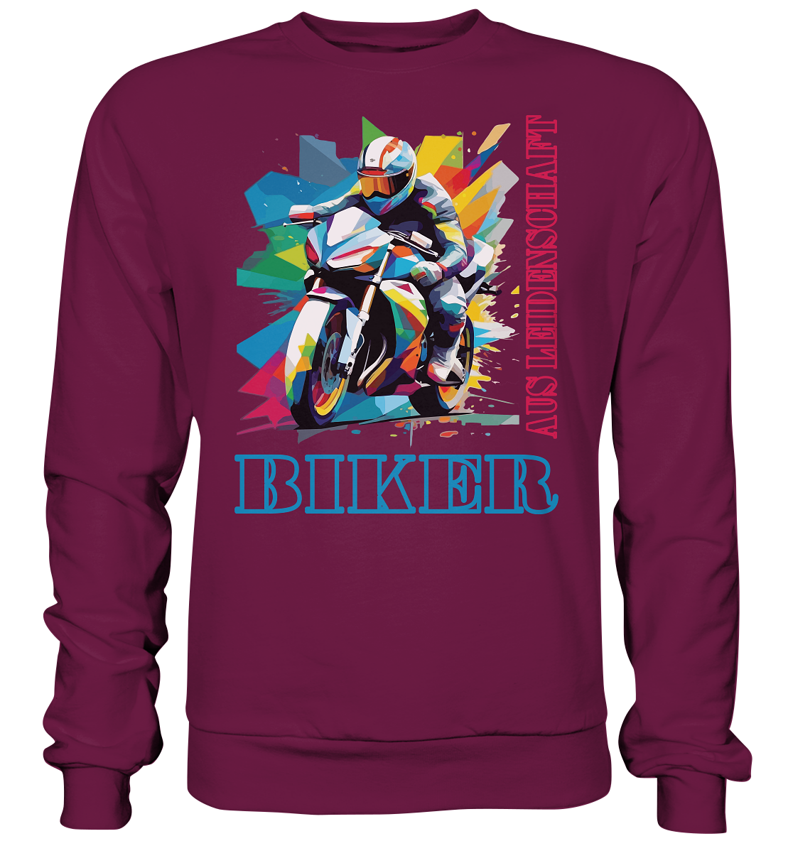 Biker aus Leidenschaft - Abstrakt  - Premium Sweatshirt