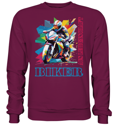 Biker aus Leidenschaft - Abstrakt  - Premium Sweatshirt