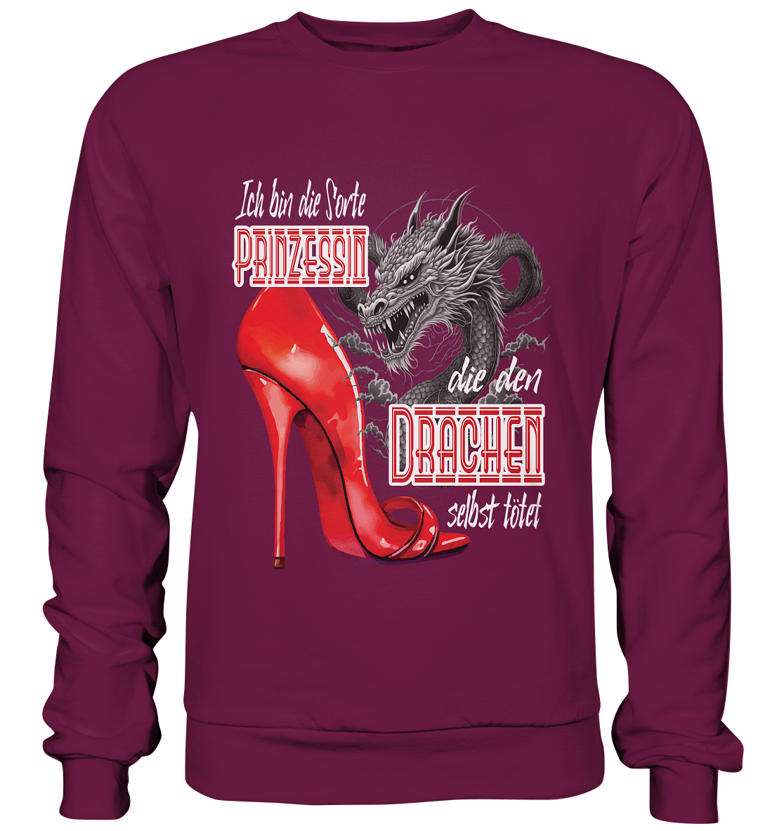 Prinzessin - die den Drachen tötet High Heel - Premium Sweatshirt
