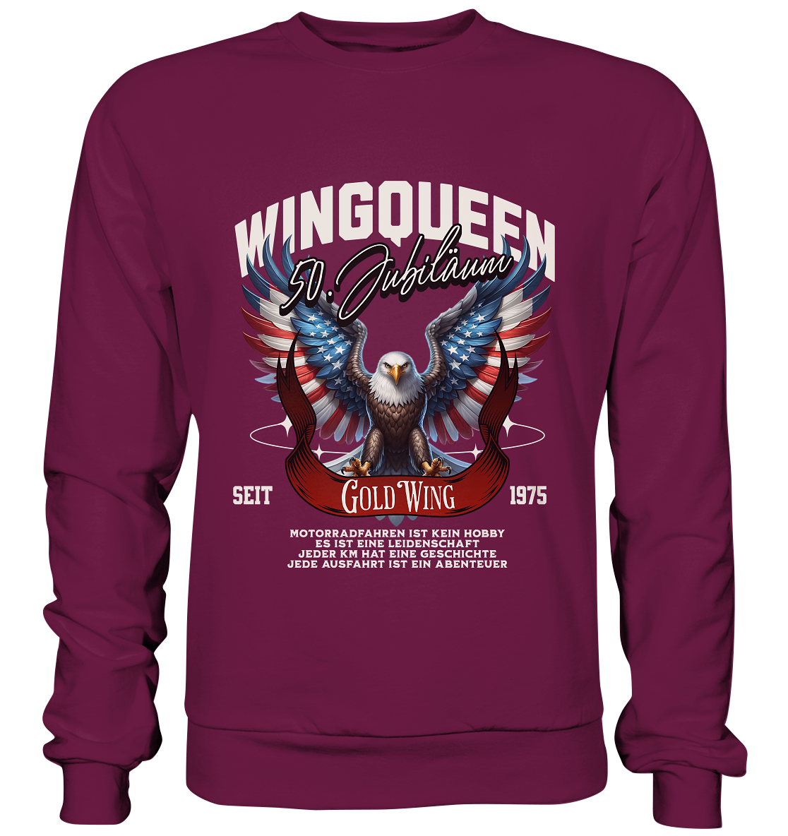 Goldwing Wing Queen 50 Jubiläum 1975 DE - Premium Sweatshirt