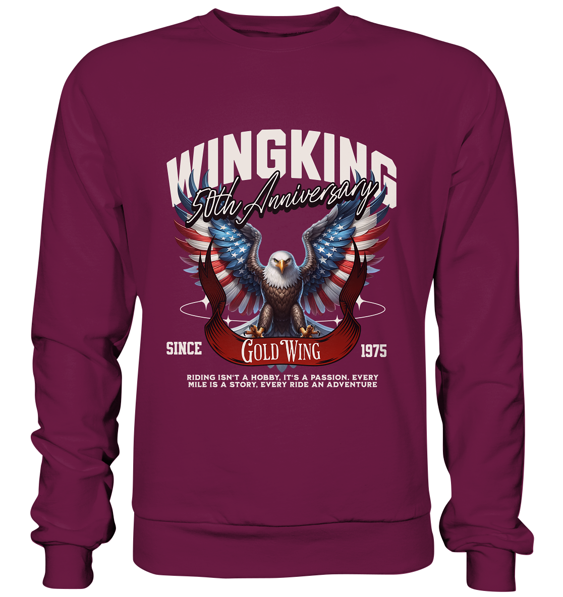 Goldwing Wing King 50 Jubiläum 1975 - Premium Sweatshirt