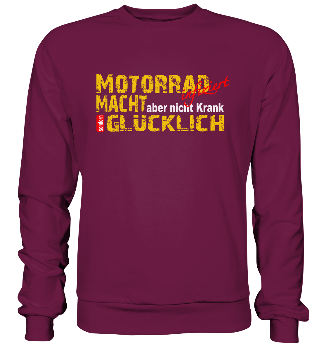 Motorrad macht Glücklich  - Premium Sweatshirt