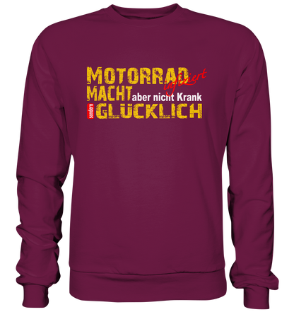 Motorrad macht Glücklich  - Premium Sweatshirt