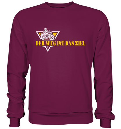 Der Weg ist das Ziel - Spruch für Biker - Premium Sweatshirt