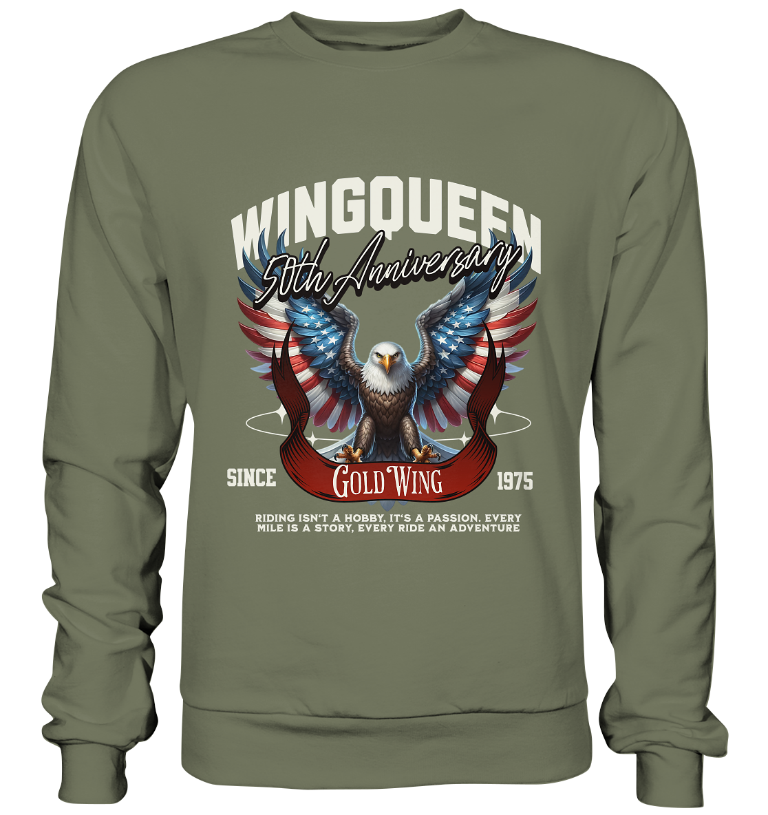 Goldwing Wing Queen 50 Jubiläum 1975 - Premium Sweatshirt