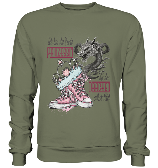 Prinzessin - die den Drachen selbst tötet - Premium Sweatshirt