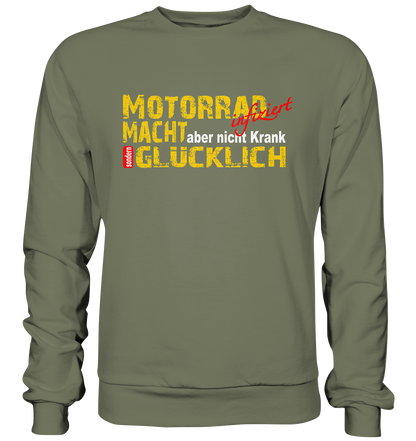 Motorrad macht Glücklich  - Premium Sweatshirt