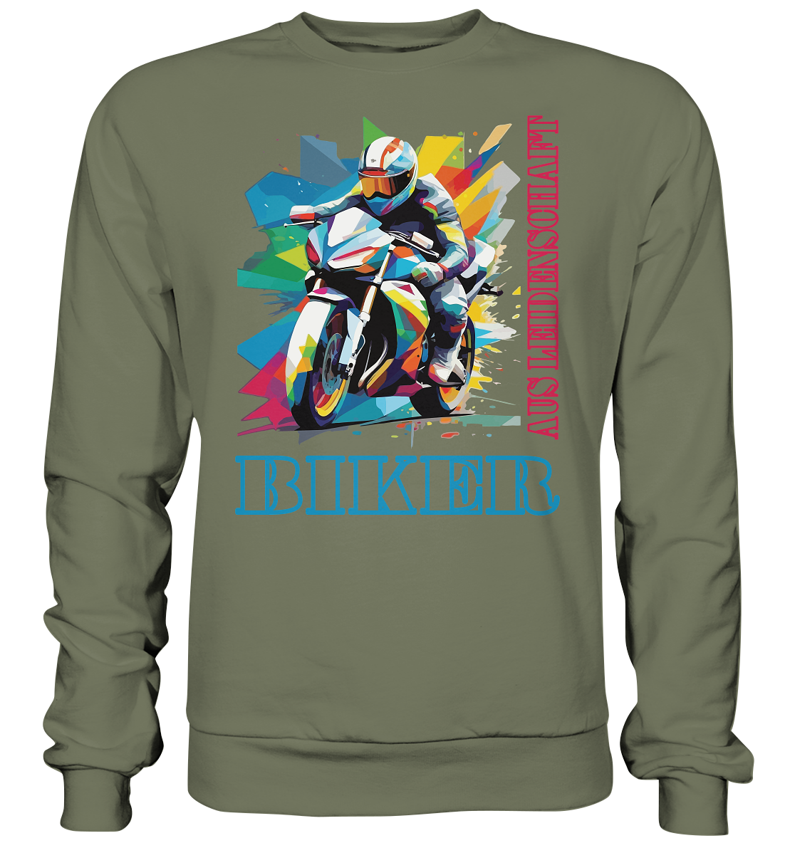 Biker aus Leidenschaft - Abstrakt  - Premium Sweatshirt