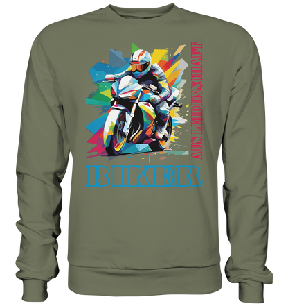 Biker aus Leidenschaft - Abstrakt  - Premium Sweatshirt