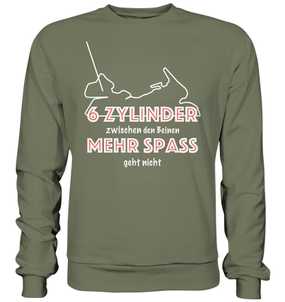 Goldwinger Spruch - 6 Zylinder - Premium Sweatshirt