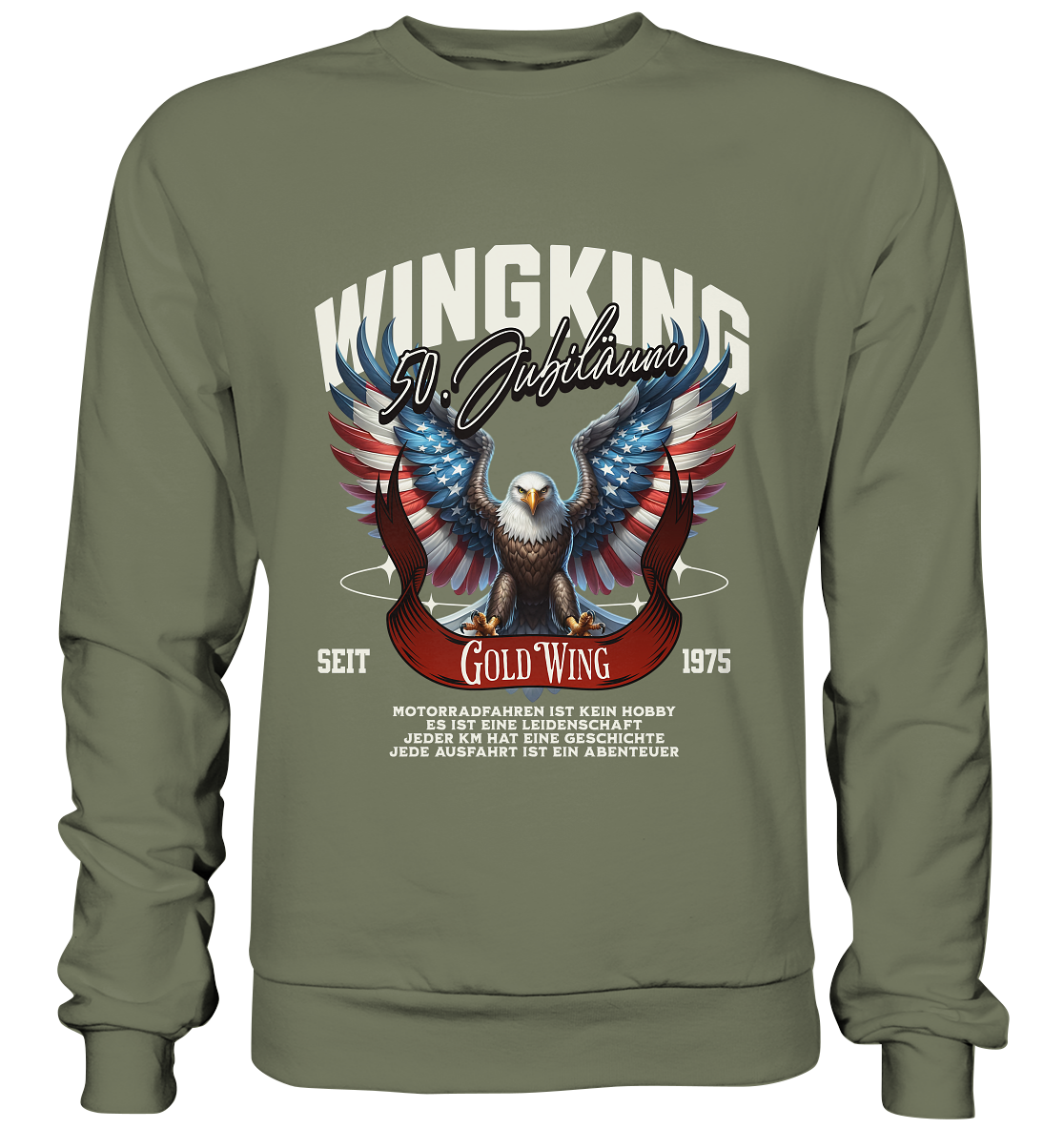 Goldwing Wing King 50 Jubiläum 1975 - Premium Sweatshirt
