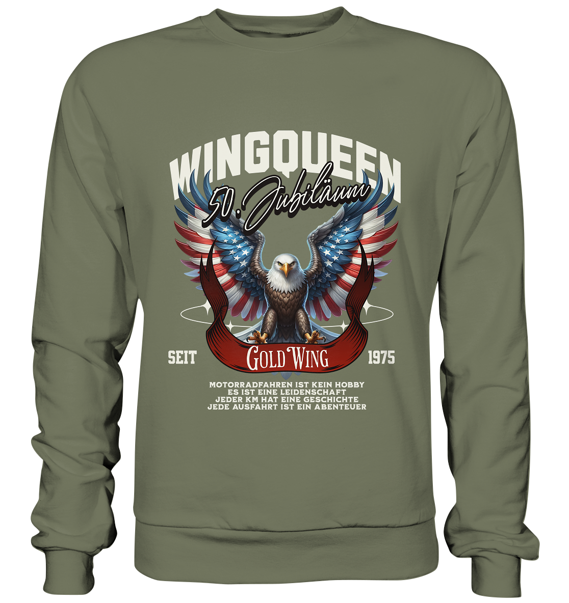 Goldwing Wing Queen 50 Jubiläum 1975 DE - Premium Sweatshirt