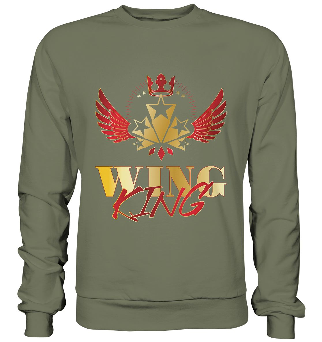 Goldwing - Wing King rot/gold - Premium Sweatshirt