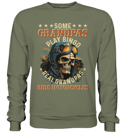Echte Opas fahren Motorrad - Premium Sweatshirt
