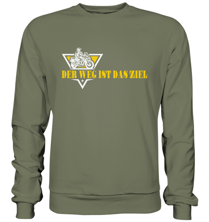 Der Weg ist das Ziel - Spruch für Biker - Premium Sweatshirt