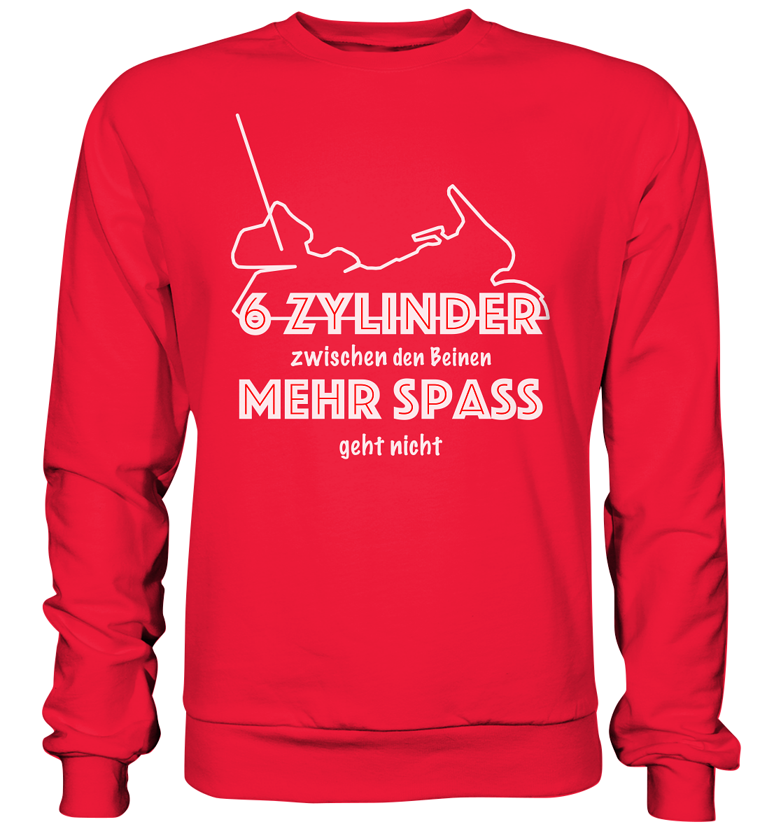 Goldwinger Spruch - 6 Zylinder - Premium Sweatshirt