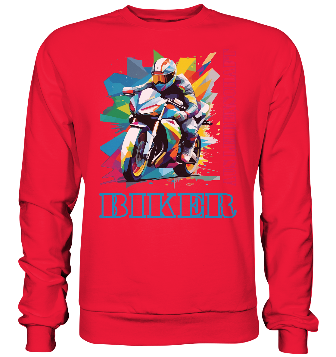 Biker aus Leidenschaft - Abstrakt  - Premium Sweatshirt