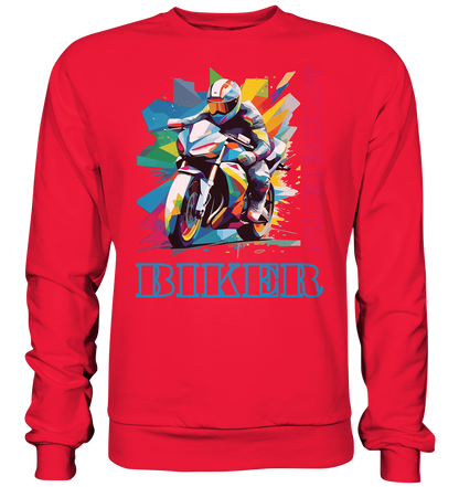 Biker aus Leidenschaft - Abstrakt  - Premium Sweatshirt