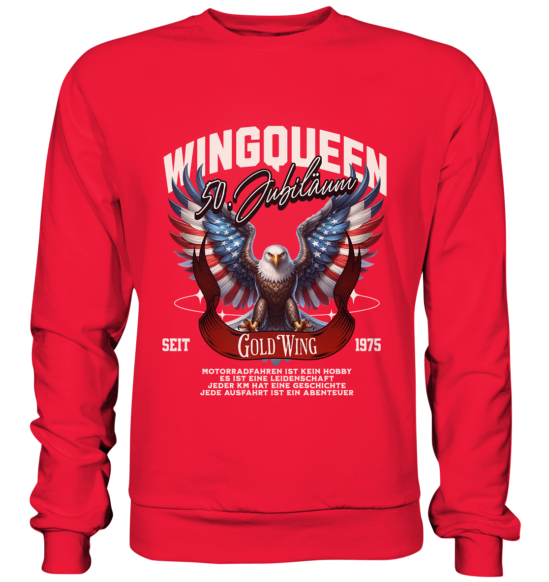 Goldwing Wing Queen 50 Jubiläum 1975 DE - Premium Sweatshirt