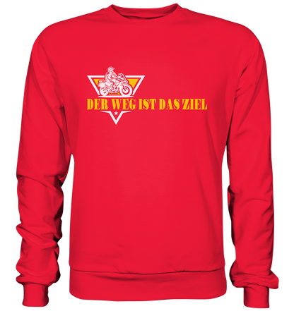 Der Weg ist das Ziel - Spruch für Biker - Premium Sweatshirt