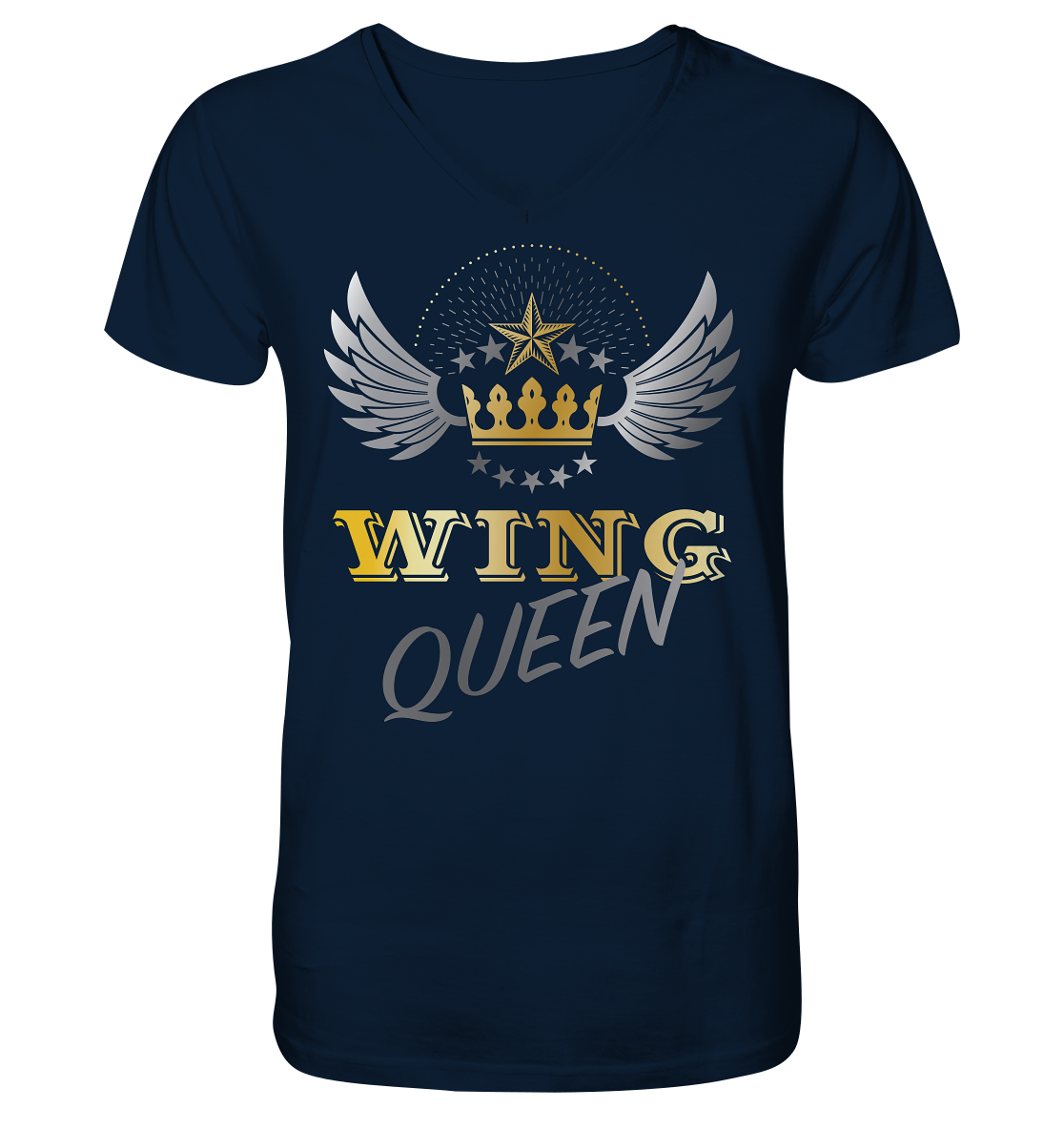 Goldwing - Wing Queen  - Herrn V-Neck Shirt
