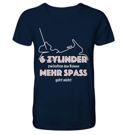 Goldwinger Spruch - 6 Zylinder - Herrn V-Neck Shirt
