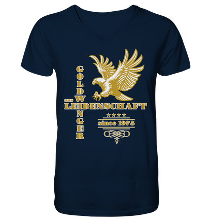 Goldwinger aus Leidenschaft seit 1975 - Herrn V-Neck Shirt